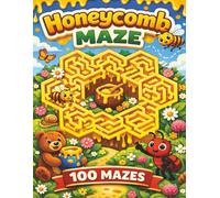 Honeycomb Maze: 100 Maze Games | 8.5 * 11 Book Size | Grate for kids | Solutions on next page