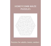 Honeycomb Maze Puzzles Book: Easy-to-Read Print | 6x9 inches, 110 pages | for Vacations, Holidays, Leisure Time