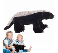 Honeydachs de tela suave - Animal salvaje tierno realista | Juguete suave amante natural con un pelaje suave, dulce vida silvestre para niños para niños Decoraciones para ama