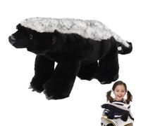 Honeydachs Juguete Cuddly - Juguete Suave De, Blando Negro | Modelo De Animales Africano Realista, Instructivo con Un Diseño Salvaje como Compañero Decorativo En La Habitación D
