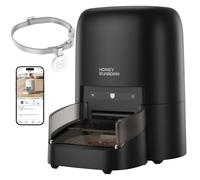 HoneyGuaridan RFID Comedero Automático para Gato, Comidas Activadas Mediante RFID, 5G WiFi Dispensador de Comida Gatos, Ideal para Hogares con Varias Gatos y Diferentes Regímenes Alimenticios