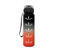 HoneyHolly Botella Agua 1 Litro, Motivacional Botella de Agua, Marcador de Tiempo, Botella Agua Gimnasio, Prueba de Fugas, Cantimplora, Reutilizable, Botella para Escuela Camping Randonnée
