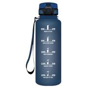 HoneyHolly Botella Agua, 1500ML Prueba de Fugas, Cantimplora Gimnasio, Marcador de Tiempo, Botella de Agua, Reutilizable, Cantimplora, Motivacional, Water Bottle para Fitness Camping Correr Yoga