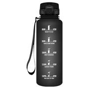 HoneyHolly Botella Agua, 1500ML Prueba de Fugas, Cantimplora Gimnasio, Marcador de Tiempo, Botella de Agua, Reutilizable, Cantimplora, Motivacional, Water Bottle para Fitness Camping Correr Yoga