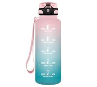 HoneyHolly Botella Agua, 1500ML Prueba de Fugas, Cantimplora Gimnasio, Marcador de Tiempo, Botella de Agua, Reutilizable, Cantimplora, Motivacional, Water Bottle para Fitness Camping Correr Yoga