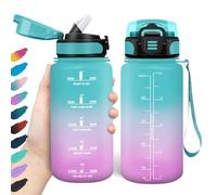 HoneyHolly Botella Agua, 500 ml con Pajita, Botella de Agua, Prueba de Fugas, Botella Agua Niños Colegio, Libre de BPA, Cantimplora para Niños, Deporte, Running, Gimnasio, Bicicleta