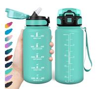 HoneyHolly Botella Agua, 500 ml con Pajita, Botella de Agua, Prueba de Fugas, Botella Agua Niños Colegio, Libre de BPA, Cantimplora para Niños, Deporte, Running, Gimnasio, Bicicleta