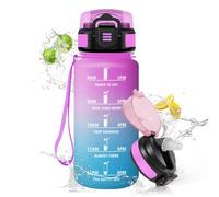 HoneyHolly Botella Agua, 500 ml con Pajita, Cantimplora, Prueba de Fugas, Botella Agua Niños Colegio, Libre de BPA, Cantimplora para Niños, Deporte, Running, Gimnasio, Bicicleta