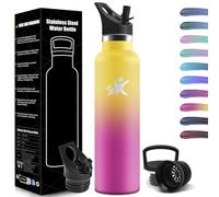 HoneyHolly Botella Agua Acero Inoxidable, 1000 ML Reutilizable Sin BPA, Botella Agua Termica, Botella Agua, Aislamiento Al Vacío de Doble Pared, Termos, Cantimplora para Adultos, Deporte