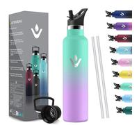 HoneyHolly Botella Agua Acero Inoxidable, 1000 ML Reutilizable Sin BPA, Botella Agua Termica, Botella Agua, Aislamiento Al Vacío de Doble Pared, Termos, Cantimplora para Adultos, Deporte