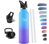 HoneyHolly Botella Agua Acero Inoxidable, 1000ML Reutilizable Sin BPA, Botella Agua Termica, Botella Agua, Aislamiento Al Vacío de Doble Pared, Termos, Cantimplora para Adultos, Deporte