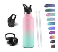 HoneyHolly Botella Agua Acero Inoxidable - Botella Agua Niños - 500ml Botella Termica Sin BPA, 12H Caliente/24 Frío, Botella para Niños & Adultos, Deporte, Oficina, Yoga, Ciclismo
