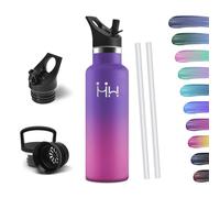 HoneyHolly Botella Agua Acero Inoxidable - Botella Agua Niños - 500ml Botella Termica Sin BPA, 12H Caliente/24 Frío, Botella para Niños & Adultos, Deporte, Oficina, Yoga, Ciclismo