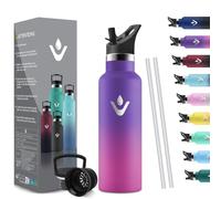 HoneyHolly Botella Agua Acero Inoxidable - Botella Agua Niños - 500ml Botella Termica Sin BPA, 12H Caliente/24 Frío, Botella para Niños & Adultos, Botella Acero Inoxidable para Deporte, Oficina, Yoga