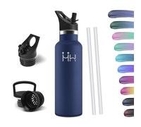 HoneyHolly Botella Agua Acero Inoxidable - Botella Agua Niños - 500ml Botella Termica Sin BPA, 12H Caliente/24 Frío, Botella para Niños & Adultos, Deporte, Oficina, Yoga, Ciclismo