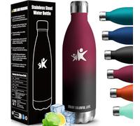 HoneyHolly Botella agua Acero Inoxidable, Botella Termica - 1000ml sin BPA, Botella de Agua Deportiva, Doble Pared al Vacío a Prueba de Fugas, Cantimplora Termica para Gimnasio