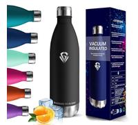 HoneyHolly Botella agua Acero Inoxidable, Botella Termica - 1000ml sin BPA, Botella de Agua Deportiva, Doble Pared al Vacío a Prueba de Fugas, Cantimplora Termica para Gimnasio