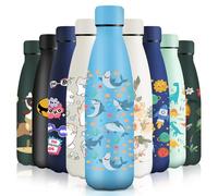 HoneyHolly Botella Agua Acero Inoxidable, Sin BPA 500ML, Botella Agua Niños, Acero Inoxidable 18/8, Botella Termica, A Prueba de Fugas Reutilizable, Termo para Camping, Gimnasio, Escuela, Deportes.
