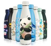 HoneyHolly Botella Agua Acero Inoxidable, Sin BPA 500ML, Botella Agua Niños, Acero Inoxidable 18/8, Botella Termica, A Prueba de Fugas Reutilizable, Termo para Camping, Gimnasio, Escuela, Deportes.