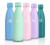 HoneyHolly Botella Agua Acero Inoxidable, Sin BPA 500ML, Botella Agua Niños, Acero Inoxidable 18/8, Botella Termica, A Prueba de Fugas Reutilizable, Termo para Camping, Gimnasio, Escuela, Deportes