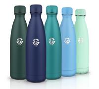 HoneyHolly Botella Agua Acero Inoxidable, Sin BPA 500ML, Botella Agua Niños, Acero Inoxidable 18/8, Botella Termica, A Prueba de Fugas Reutilizable, Termo para Camping, Gimnasio, Escuela, Deportes