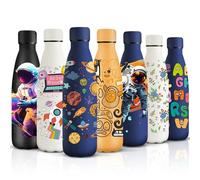 HoneyHolly Botella Agua Acero Inoxidable, Sin BPA 500ML, Botella Agua Niños, Acero Inoxidable 18/8, Botella Termica, A Prueba de Fugas Reutilizable, Termo para Camping, Gimnasio, Escuela, Deportes.