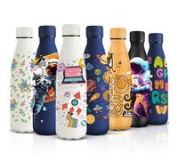 HoneyHolly Botella Agua Acero Inoxidable, Sin BPA 500ML, Botella Agua Niños, Acero Inoxidable 18/8, Botella Termica, A Prueba de Fugas Reutilizable, Termo para Camping, Gimnasio, Escuela, Deportes.