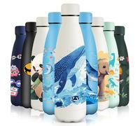 HoneyHolly Botella Agua Acero Inoxidable, Sin BPA 500ML, Botella Agua Niños, Acero Inoxidable 18/8, Botella Termica, A Prueba de Fugas Reutilizable, Termo para Camping, Gimnasio, Escuela, Deportes.