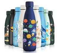 HoneyHolly Botella Agua Acero Inoxidable, Sin BPA 500ML, Botella Agua Niños, Acero Inoxidable 18/8, Botella Termica, A Prueba de Fugas Reutilizable, Termo para Camping, Gimnasio, Escuela, Deportes.
