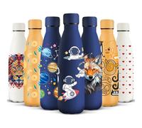 HoneyHolly Botella Agua Acero Inoxidable, Sin BPA 500ML, Botella Agua Niños, Acero Inoxidable 18/8, Botella Termica, A Prueba de Fugas Reutilizable, Termo para Camping, Gimnasio, Escuela, Deportes.