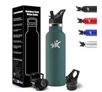 HoneyHolly Botella Agua Acero Inoxidable, Termo Agua Fria, 500ml Cantimplora Termica Sin BPA, 12H Caliente/24 Frío, Botella para Niños & Adultos, Botella Acero Inoxidable para Deporte, Oficina, Yoga