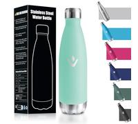 HoneyHolly Botella Agua Niños 500ML, Sin BPA, Termo, Acero Inoxidable 18/8, Botella Termica, A Prueba de Fugas Reutilizable, Cantimplora para Camping, Gimnasio, Escuela, Deportes