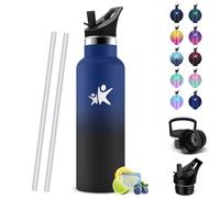 HoneyHolly Botella Agua Niños, Termo Agua Fria, 500ml Cantimplora Termica Sin BPA, 12H Caliente/24 Frío, Cantimplora para Niños & Adultos, Botella Acero Inoxidable para Deporte, Oficina, Yoga