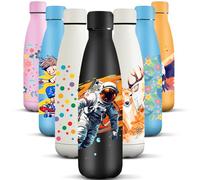 HoneyHolly Botella Termica, 500 ml sin BPA, Botella Agua Acero Inoxidable, Doble Aislamiento, Cantimplora, A Prueba de Fugas, Acero Inoxidable 18/8, Cantimplora Termica para Deportes, Escuela, Yoga