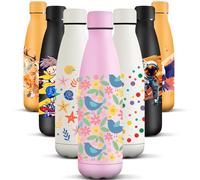 HoneyHolly Botella Termica, 500 ml sin BPA, Botella Agua Acero Inoxidable, Doble Aislamiento, Cantimplora, A Prueba de Fugas, Acero Inoxidable 18/8, Cantimplora Termica para Deportes, Escuela, Yoga