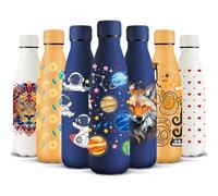 HoneyHolly Botella Termica, 500 ml sin BPA, Botella Agua Acero Inoxidable, Doble Aislamiento, Cantimplora, A Prueba de Fugas, Acero Inoxidable 18/8, Cantimplora Termica para Deportes, Escuela, Yoga