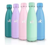 HoneyHolly Botella Termica - 500ML - Botella agua Acero Inoxidable, Termo con pared Doble Aislamient, de Fugas, Cantimplora Termica para Niños, Deportiva, Gym - Conserva 12 Horas Caliente, 24 frio