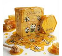 Honeylock - Juego de azulejos cooperativo familiar, 1-6 jugadores, rondas de 15 minutos, 55 azulejos hexagonales jumbo, conecta y sella cada flujo de miel antes de que se acabe la baraja. Arte de