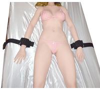Honeylust Set de Esposas Clínicas BDSM con Cerrojo, Suaves y Ajustables | Set BDSM con cierre clic & llave - Anillo metálico para mosquetones & cuerdas - Restraint para juegos de rol & cama
