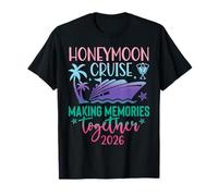 Honeymoon Cruise 2026 Just Married Matching Couples Vacation Camiseta