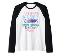 Honeymoon Cruise 2026 Just Married Matching Couples Vacation Camiseta Manga Raglan