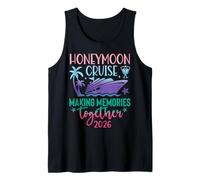 Honeymoon Cruise 2026 Just Married Matching Couples Vacation Camiseta sin Mangas