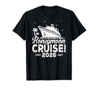 Honeymoon Cruise for Matching Couples 2026 Just Married Camiseta