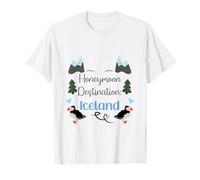 Honeymoon in Iceland - Romantic Travel Couple Camiseta