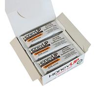 HoneyUP Barritas Proteicas de Chocolate Negro y Almendras, Copos de Avena y Semillas de Girasol, 12 x 40 g | Sin Azúcares Añadidos | Veganas y Sin Gluten