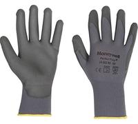 Honeywell 2400250-06 Perfect Poli Gris Poliamida Guantes de Punto para Manejo Fino, Recubrimiento de PU, Calibre 15, 25 cm de Largo, Talla 6 (Paquete de 10 Pares)