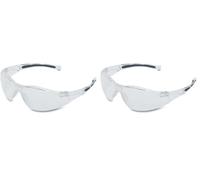 Honeywell A800 Gafas de Seguridad Unisexo con Montura Deportiva con Lente Transparente Antiarañazos, Lente en Policarbonato, Talla Única, Transparente/Translúcida, 1015370 (Paquete de 2)