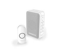 Honeywell Home DC313N Honeywell 3 Series Timbre Portátil, Led y Pulsador Vertical, 150 m, Blanco