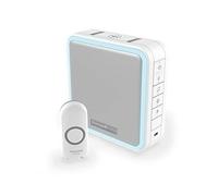 Honeywell Home DC915N 9, Timbre Portátil de Puerta, Pulsador Vertical, 200 m, color Blanco