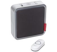 Honeywell Home DC917NG 9, Timbre de Puerta con Melodia MP3, Pulsador Vertical, 200 m, color Plata